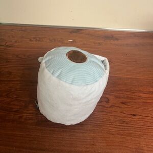 Bark Plush White and Light Blue Dog Toy